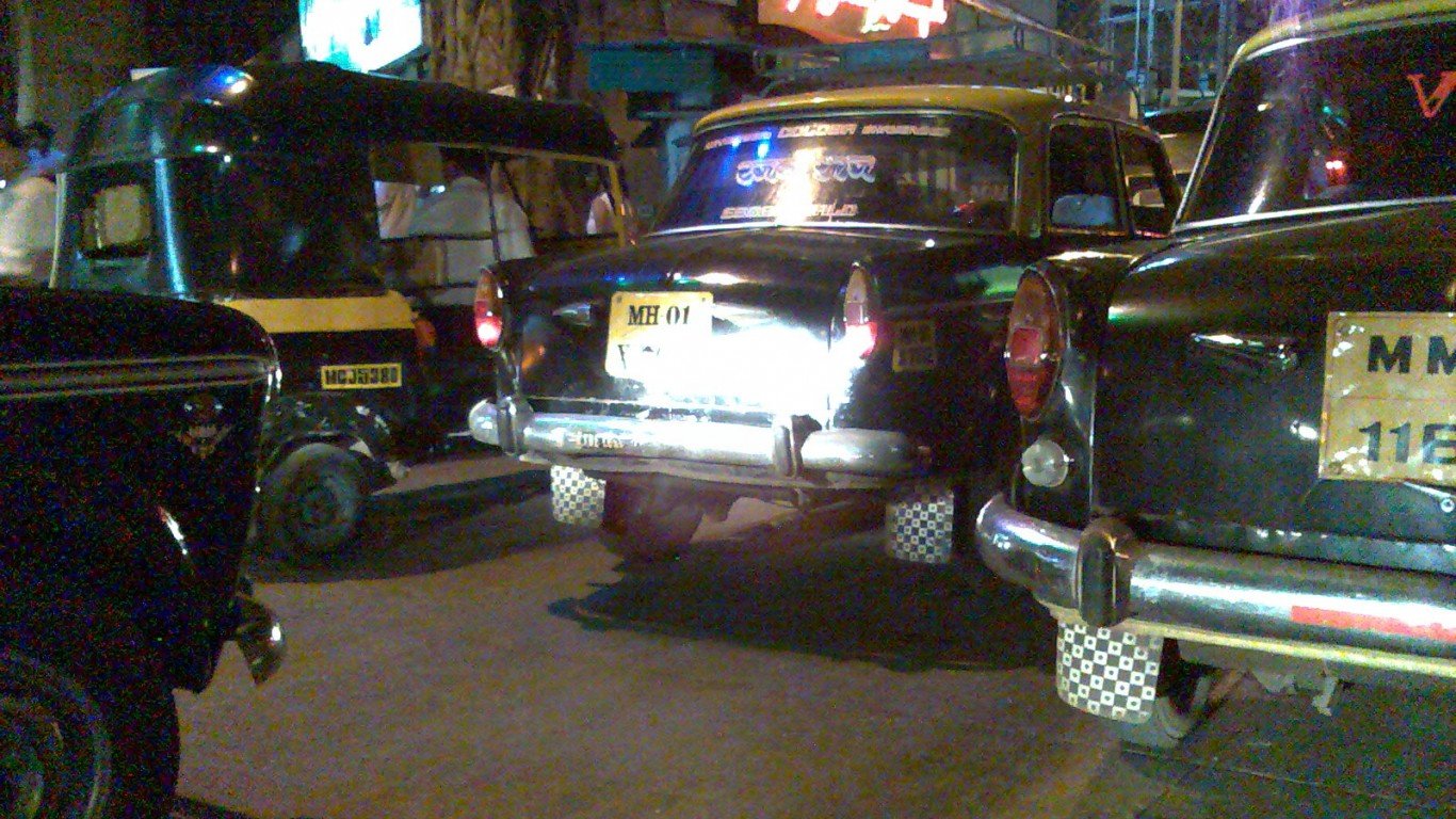 Mumbai Taxis by Mark Hillary