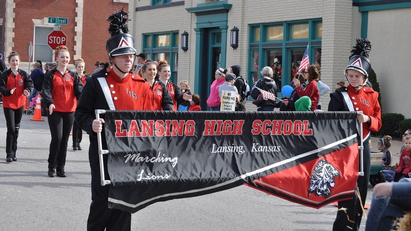 Lansing High School marching band by Melissa Bower