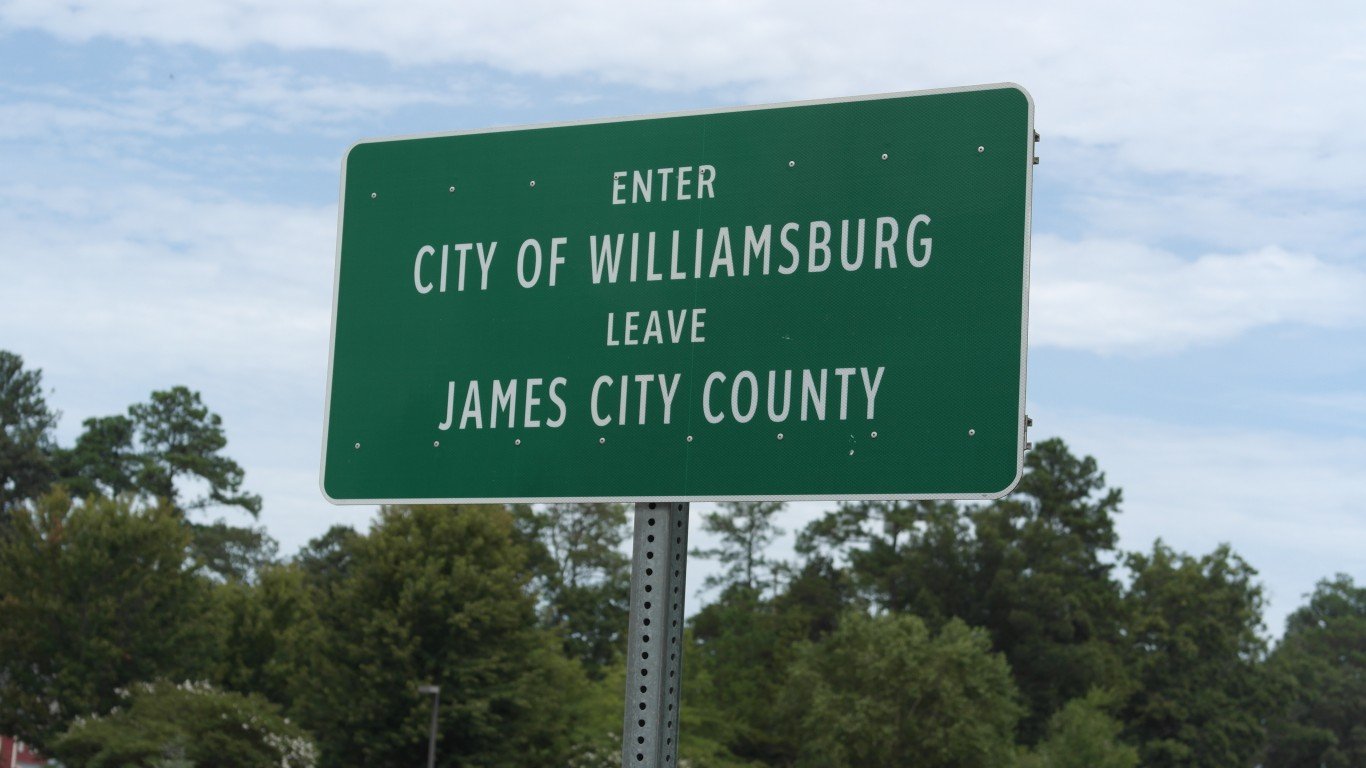 Williamsburg City Limits sign by Aaron F. Stone
