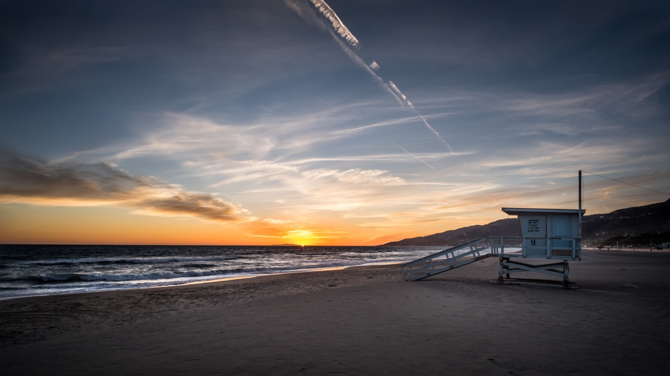 Sunset in Malibu - California,... by Giuseppe Milo