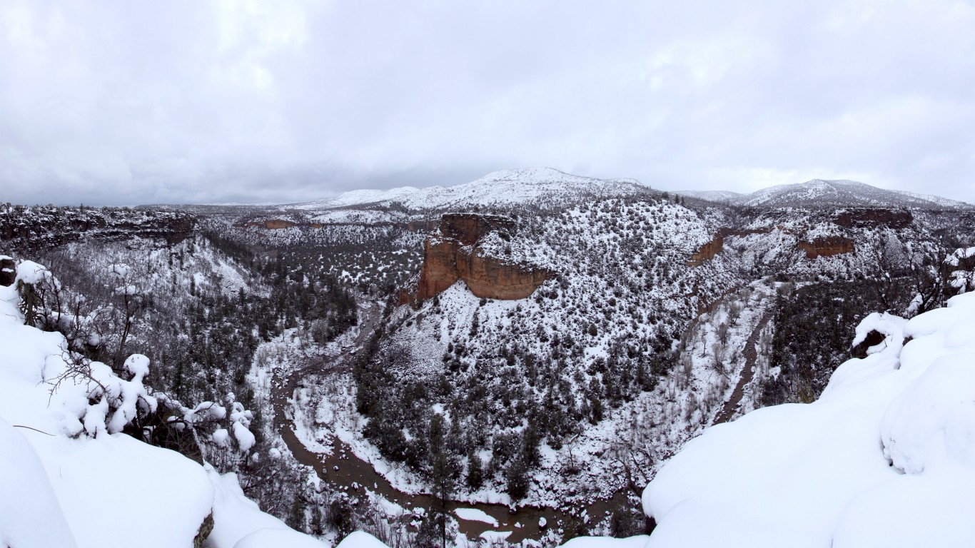 Snow Covered Canyon by Alan Stark