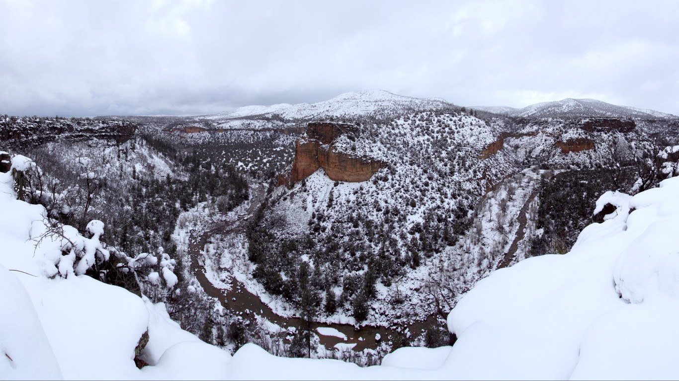 Snow Covered Canyon by Alan Stark