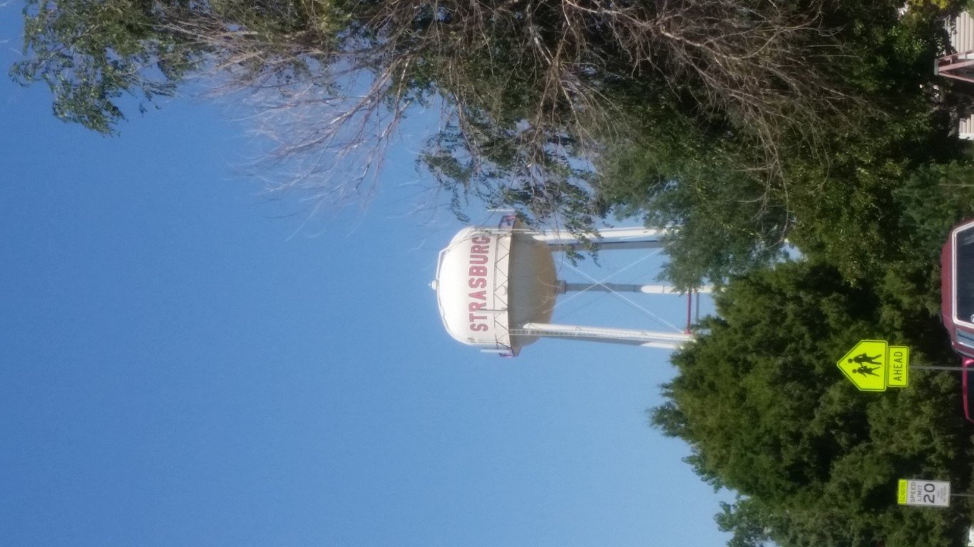 Water Tower in Strasburg, CO by Lyn Lomasi