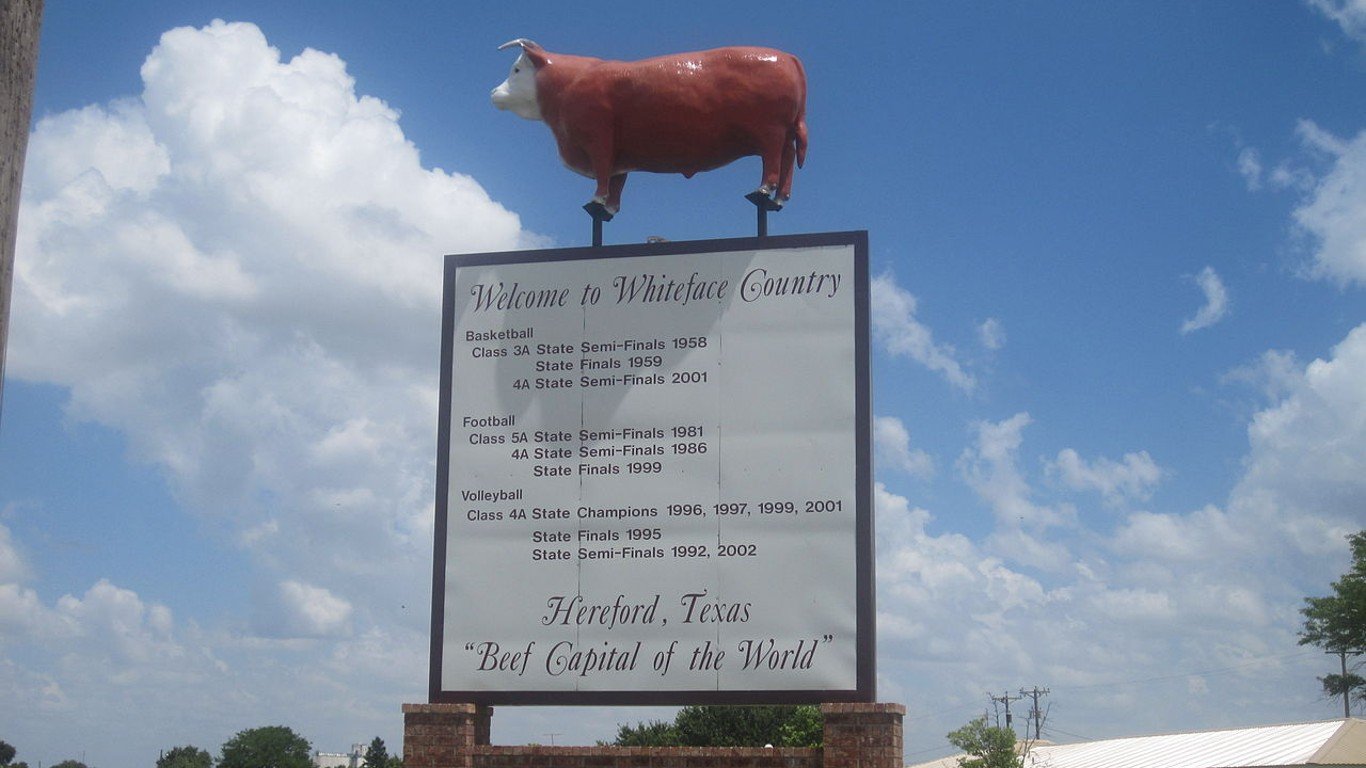 Hereford, TX, welcome sign IMG 4834 by Billy Hathorn