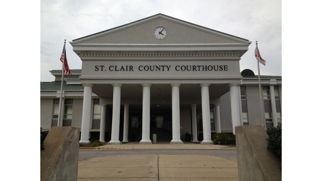 St. Clair County Courthouse in Pell City, Alabama by Rudi Weikard