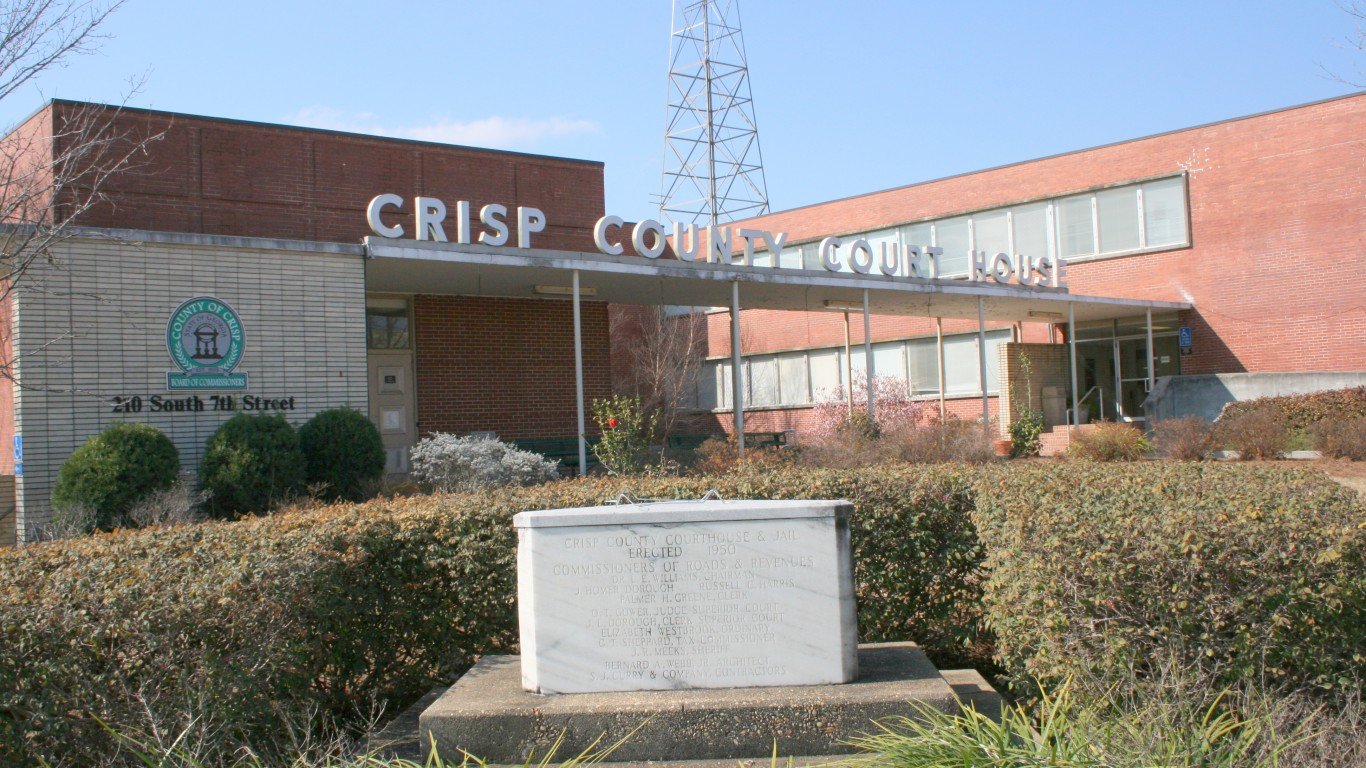 Crisp County Courthouse, Corde... by John Trainor