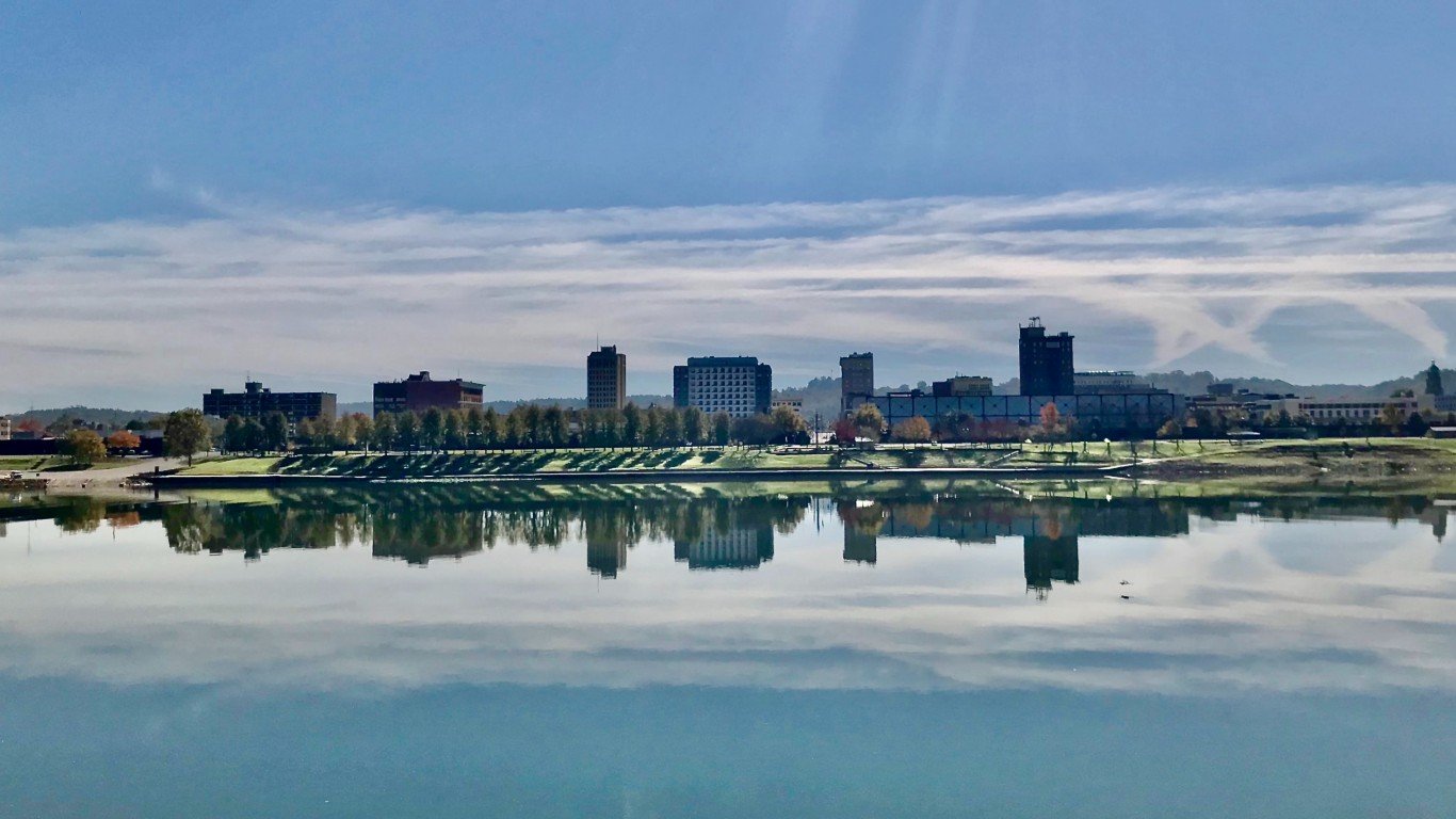 Downtown Huntington and the Ohio River 2019 by Wv funnyman