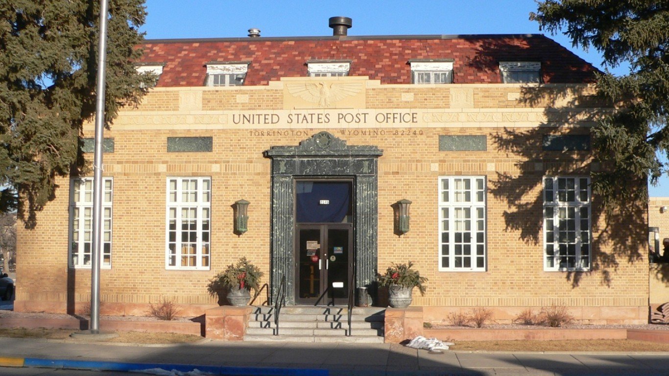Torrington, Wyoming post office from W 1 by Ammodramus