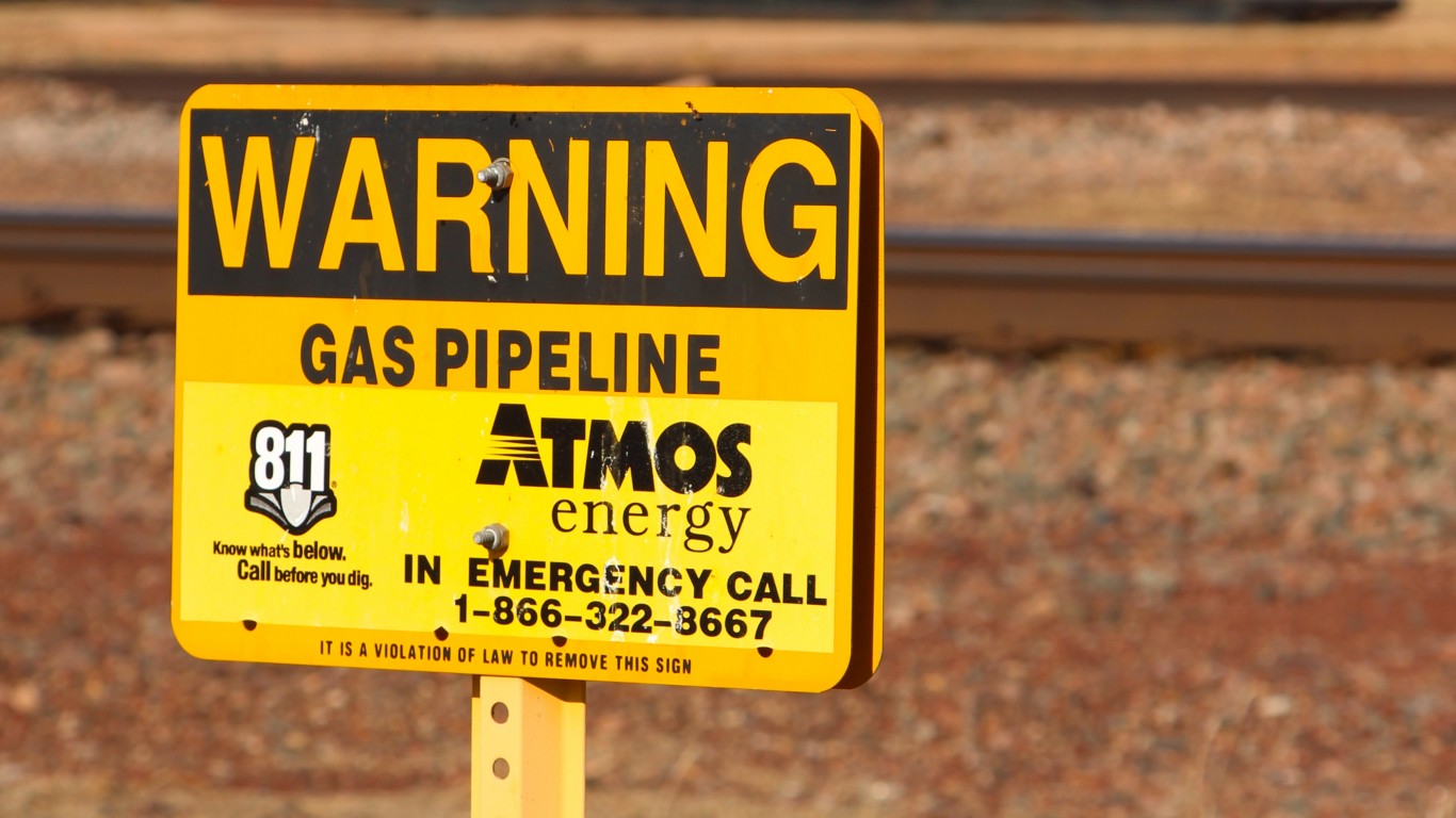 Warning - Gas Pipeline by Roy Luck