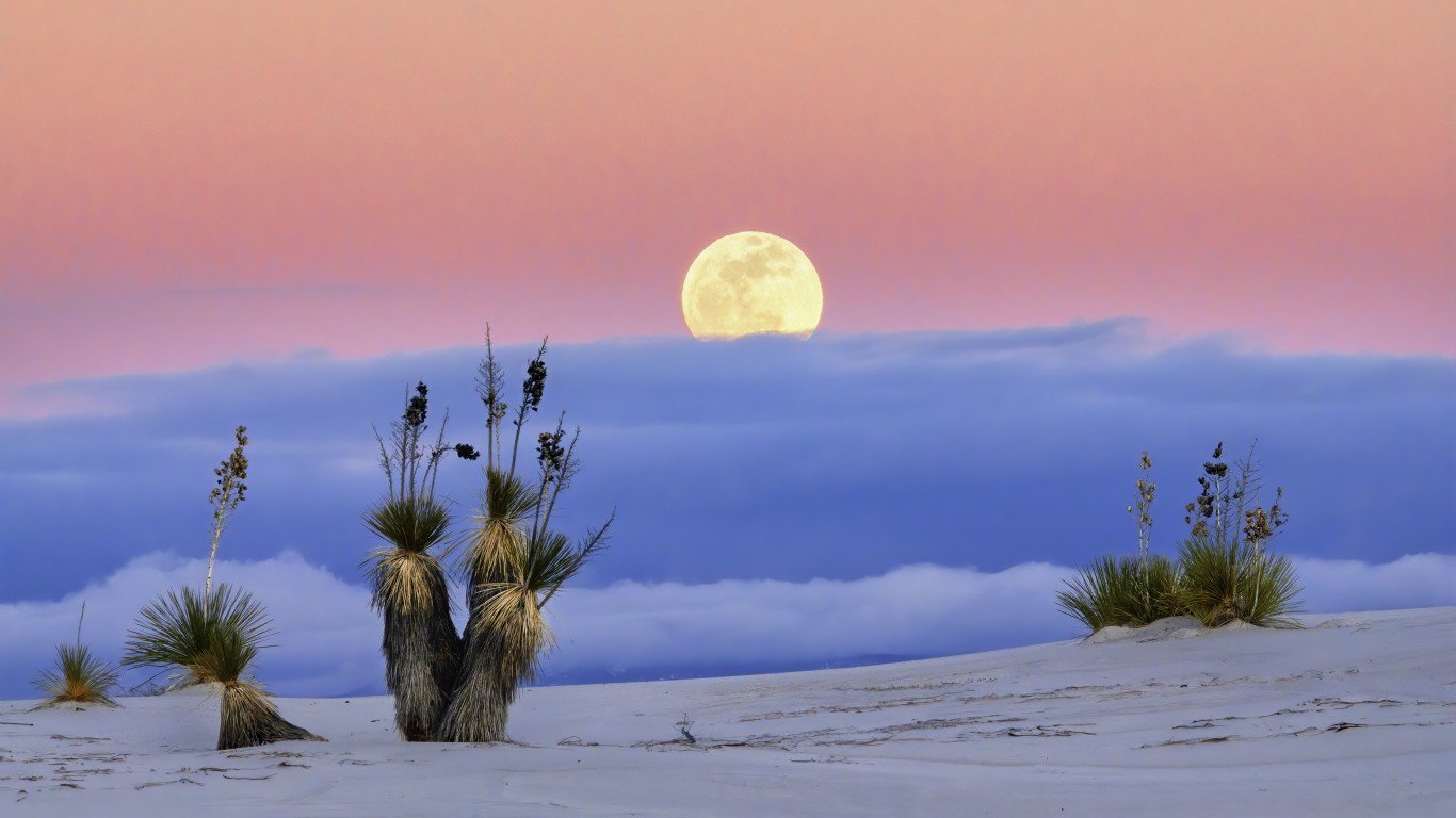 White Sands Moonrise by John Fowler