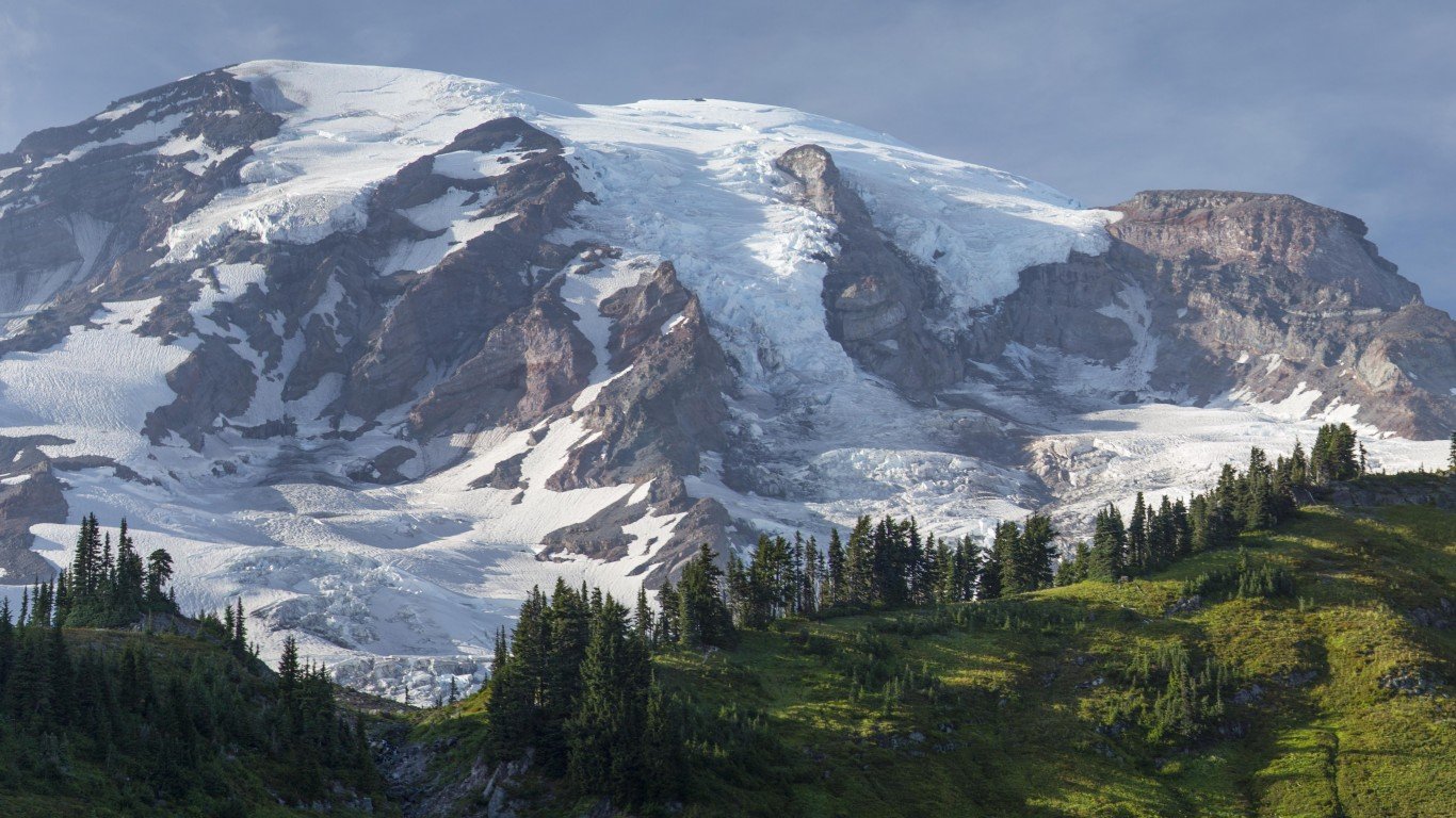 Panorama of Mount Rainier by Tiffany Von Arnim