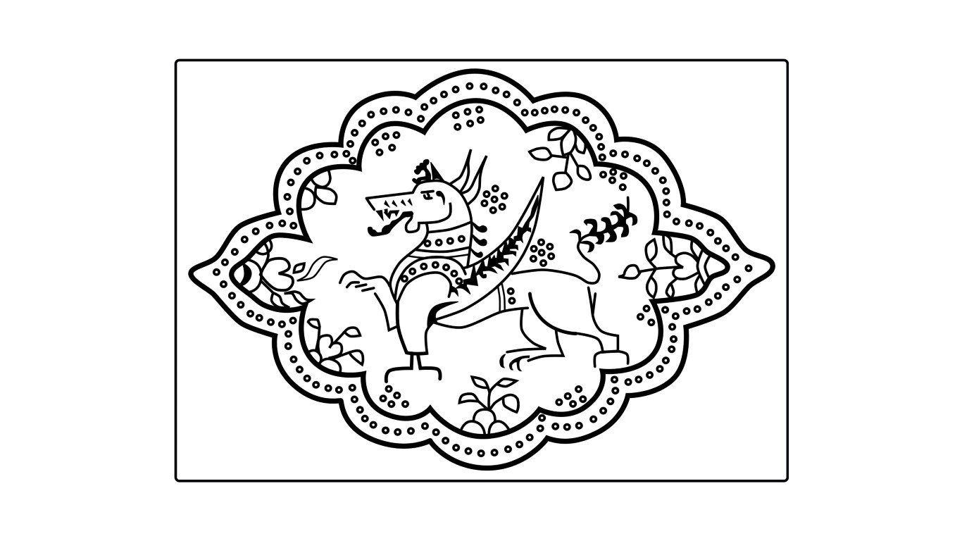 Ahom insignia plain by Chaipau at English Wikipedia