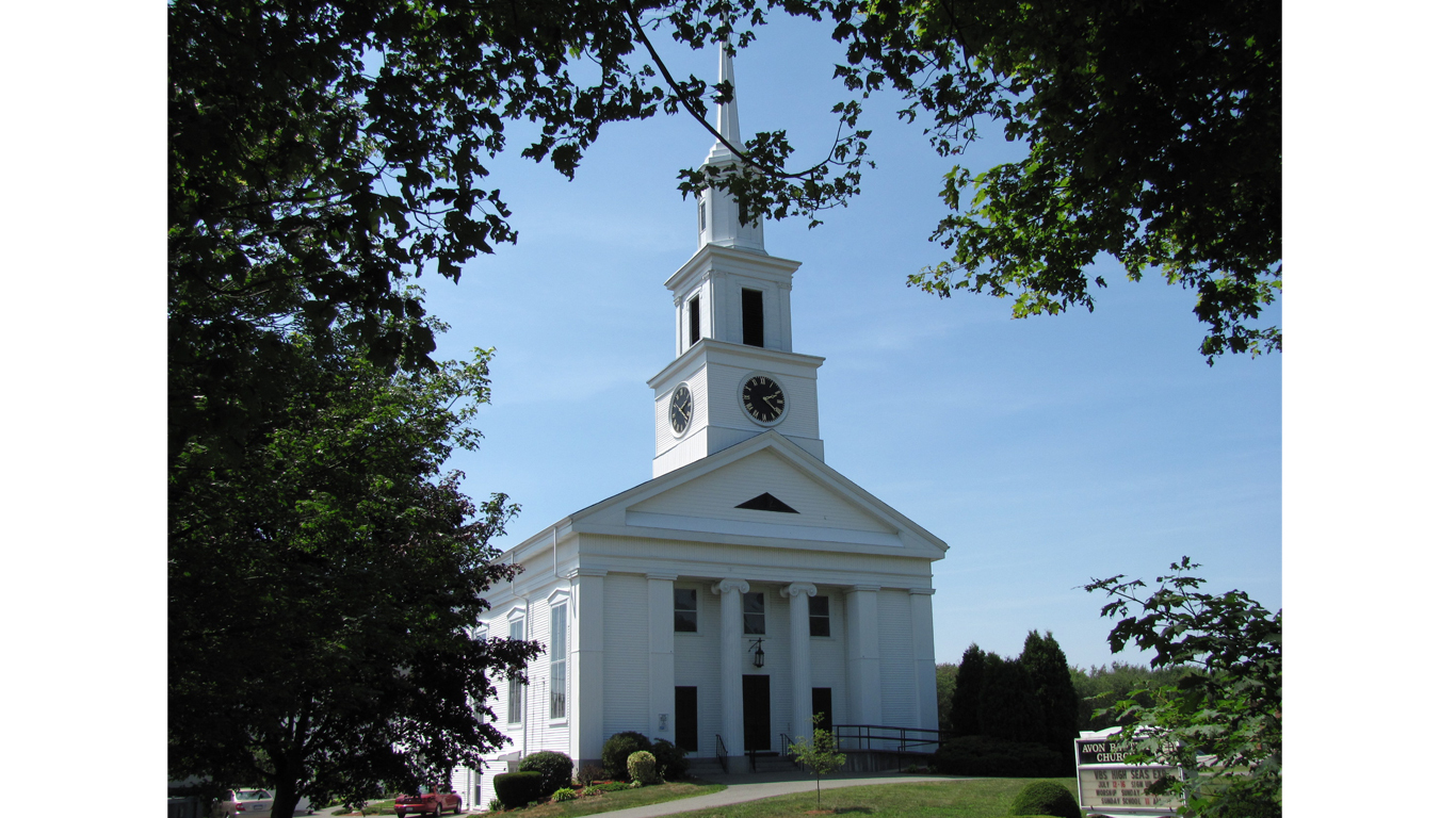 Avon Baptist Church, Avon MA by John Phelan