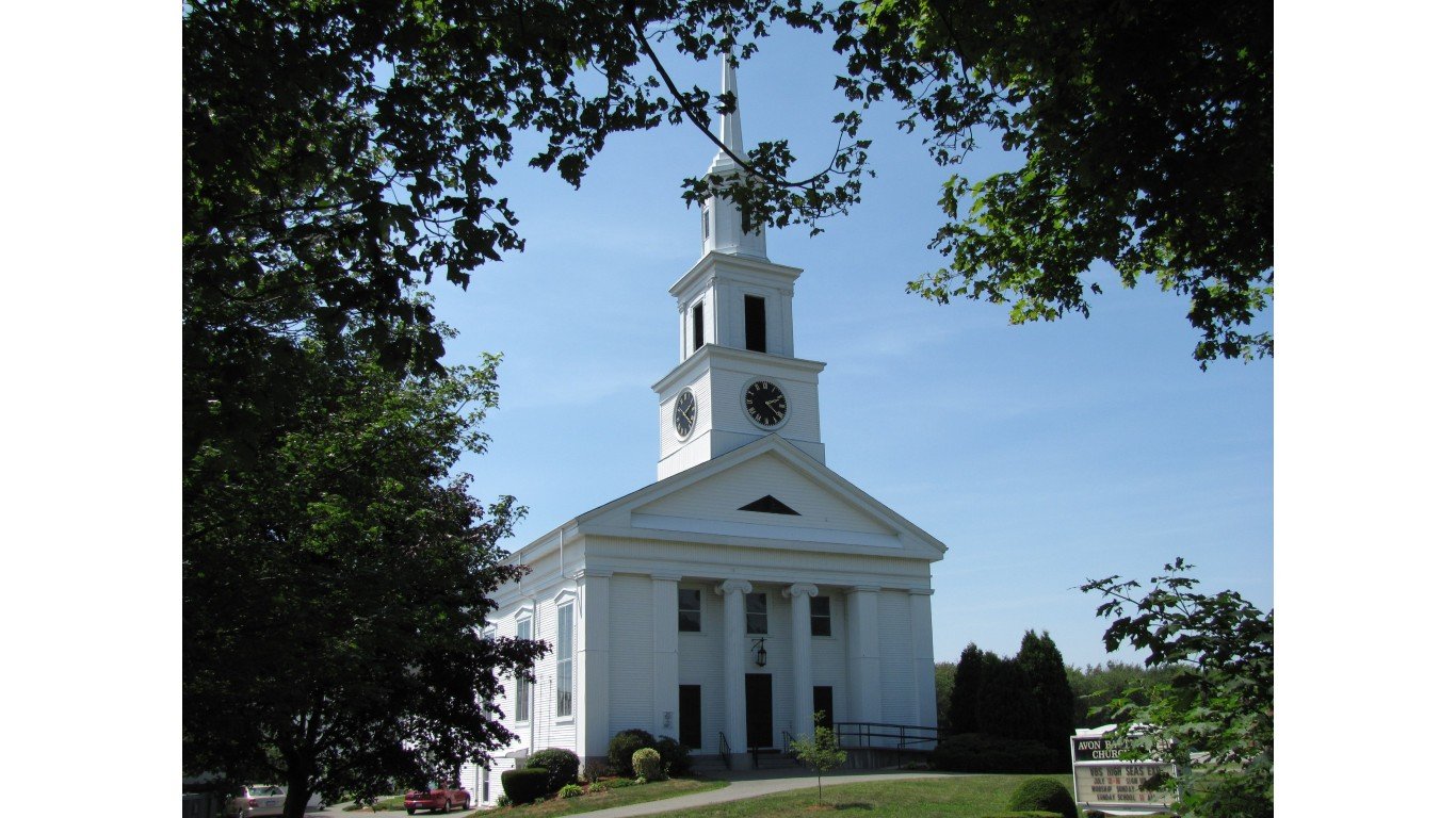 Avon Baptist Church, Avon MA by John Phelan