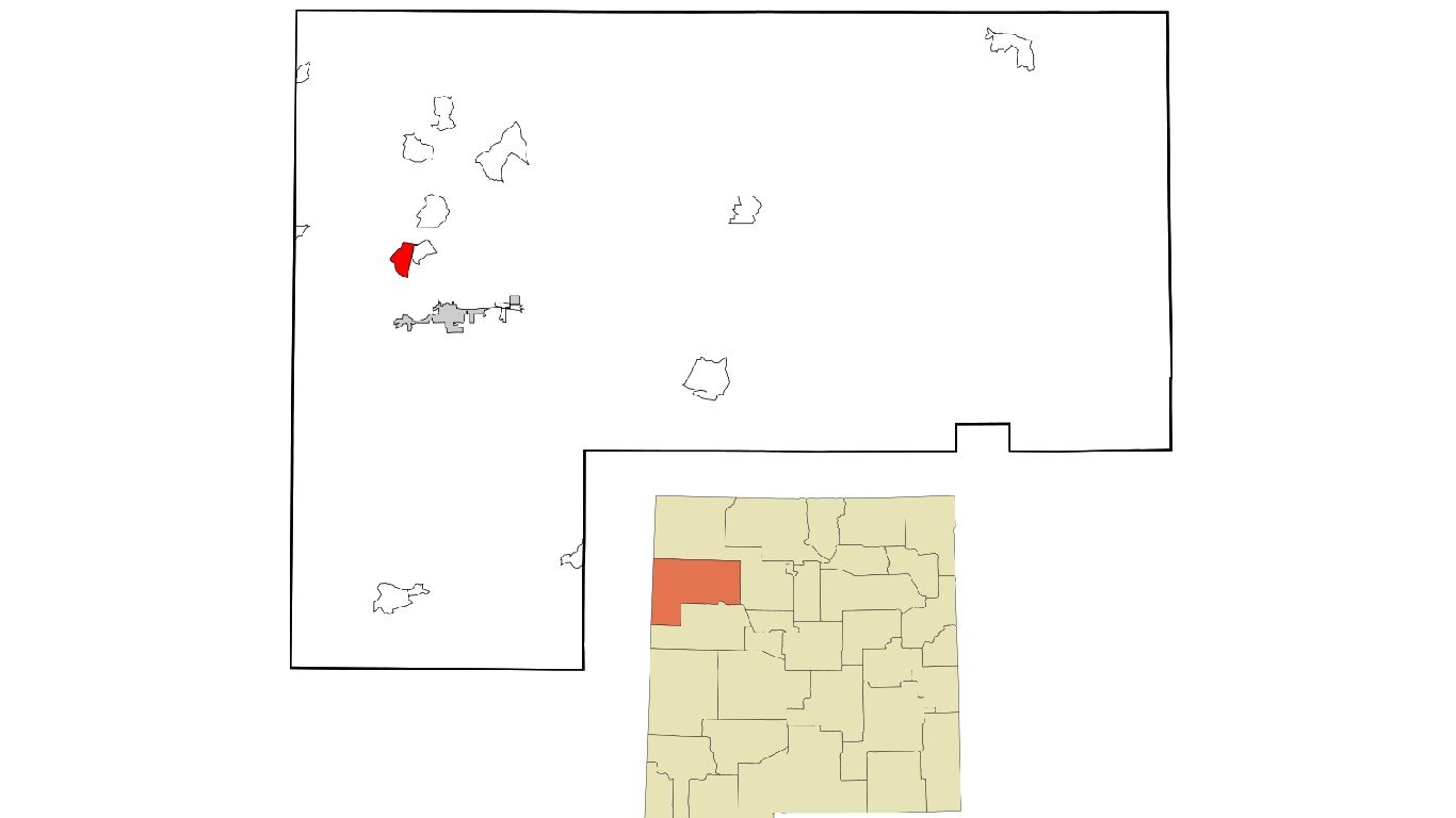 McKinley County New Mexico Incorporated and Unincorporated areas Rock Springs Highlighted by Arkyan