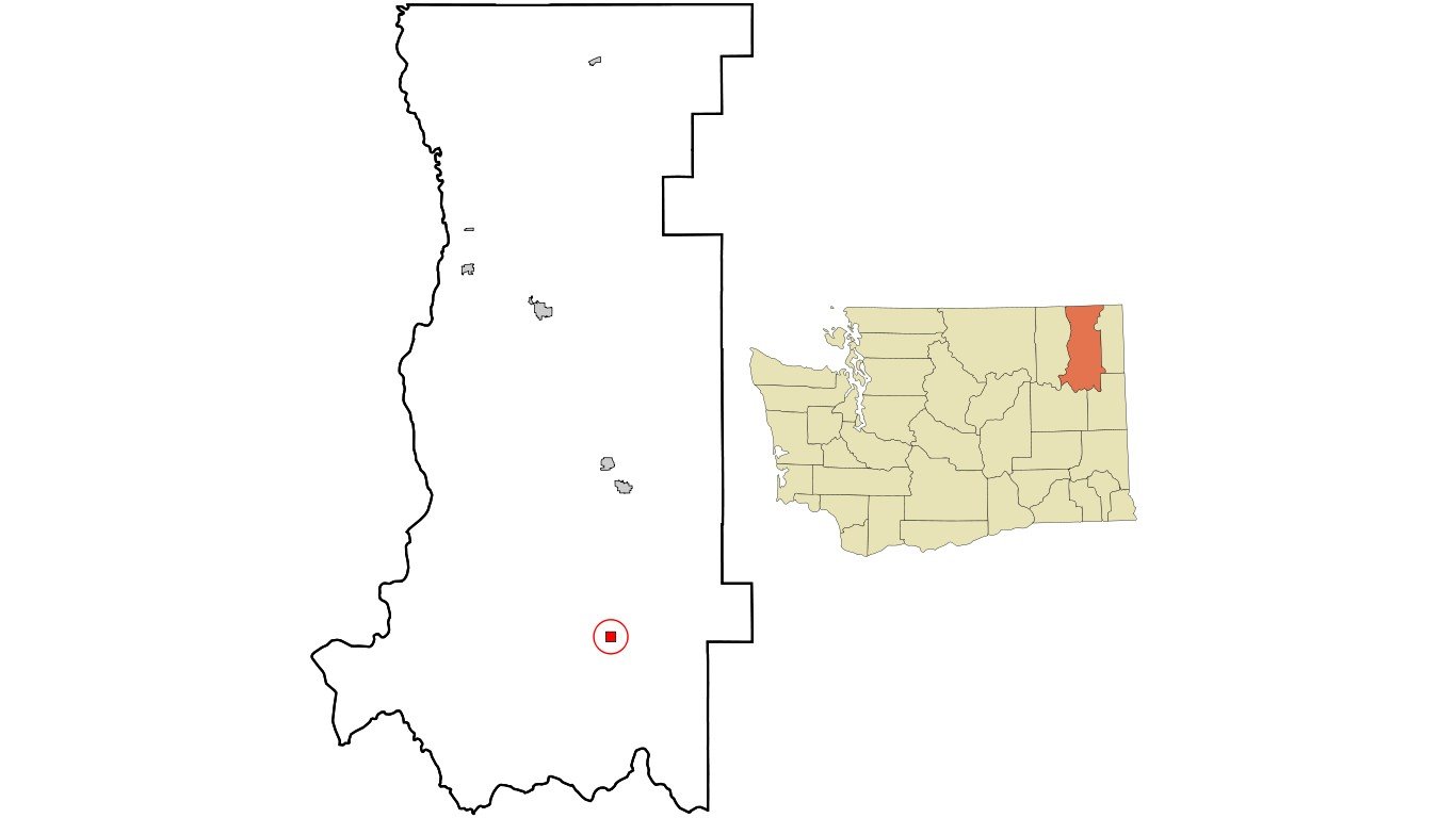 Stevens County Washington Incorporated and Unincorporated areas Springdale Highlighted by Arkyan / Wikimedia Commons