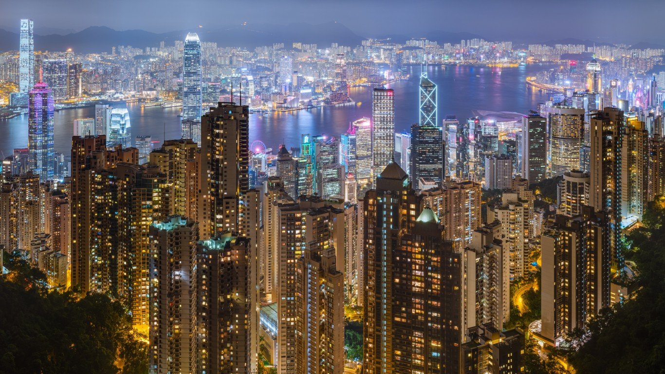 Hong Kong Harbour Night 2019 by Benh LIEU SONG