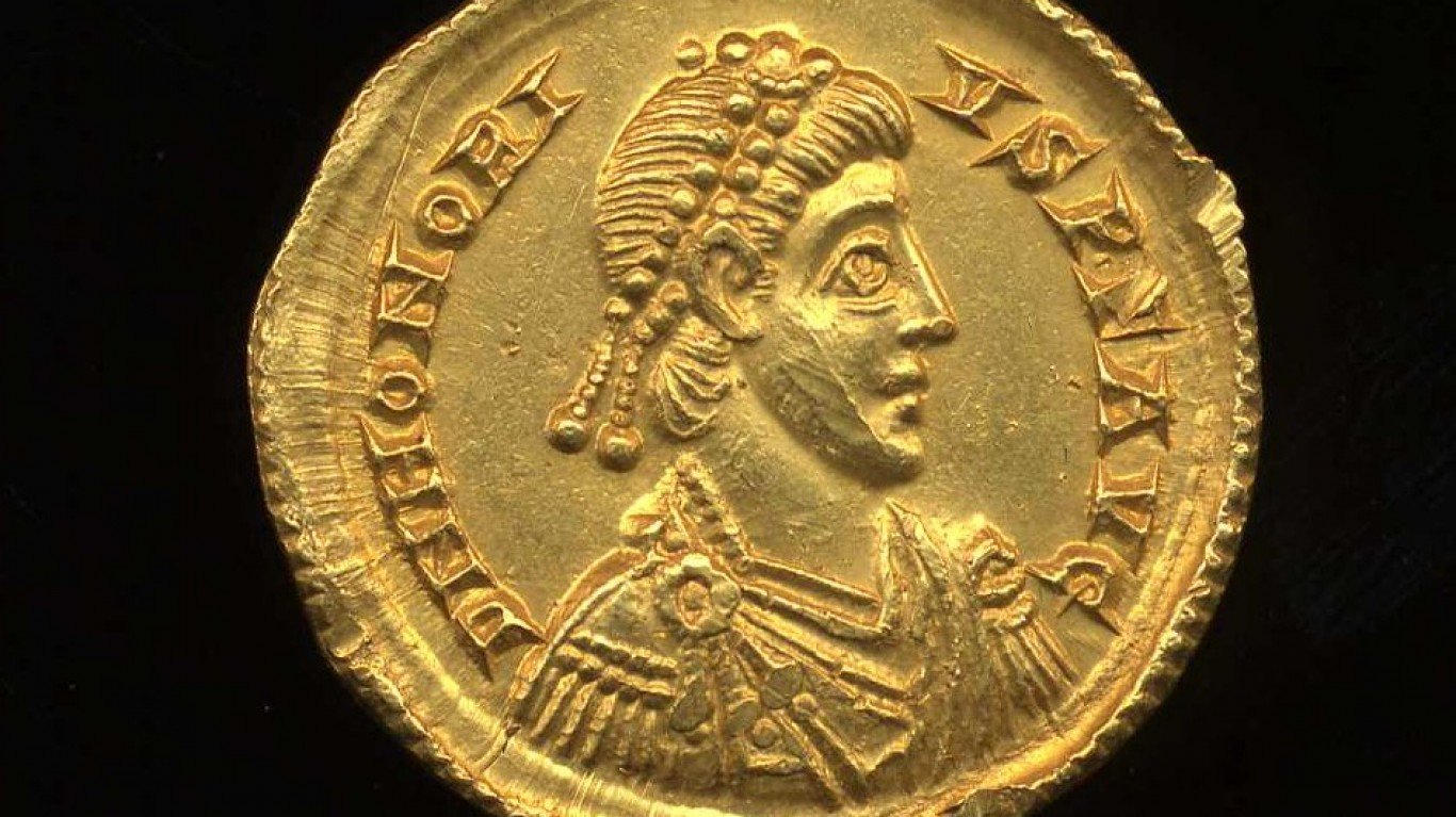 Honorius 1 by Portable Antiquities Scheme