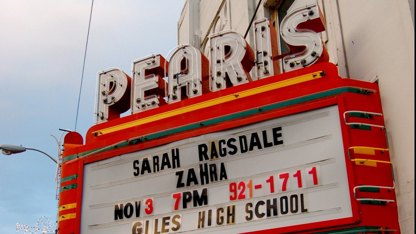Pearis Movie Theater Marquee by Taber Andrew Bain