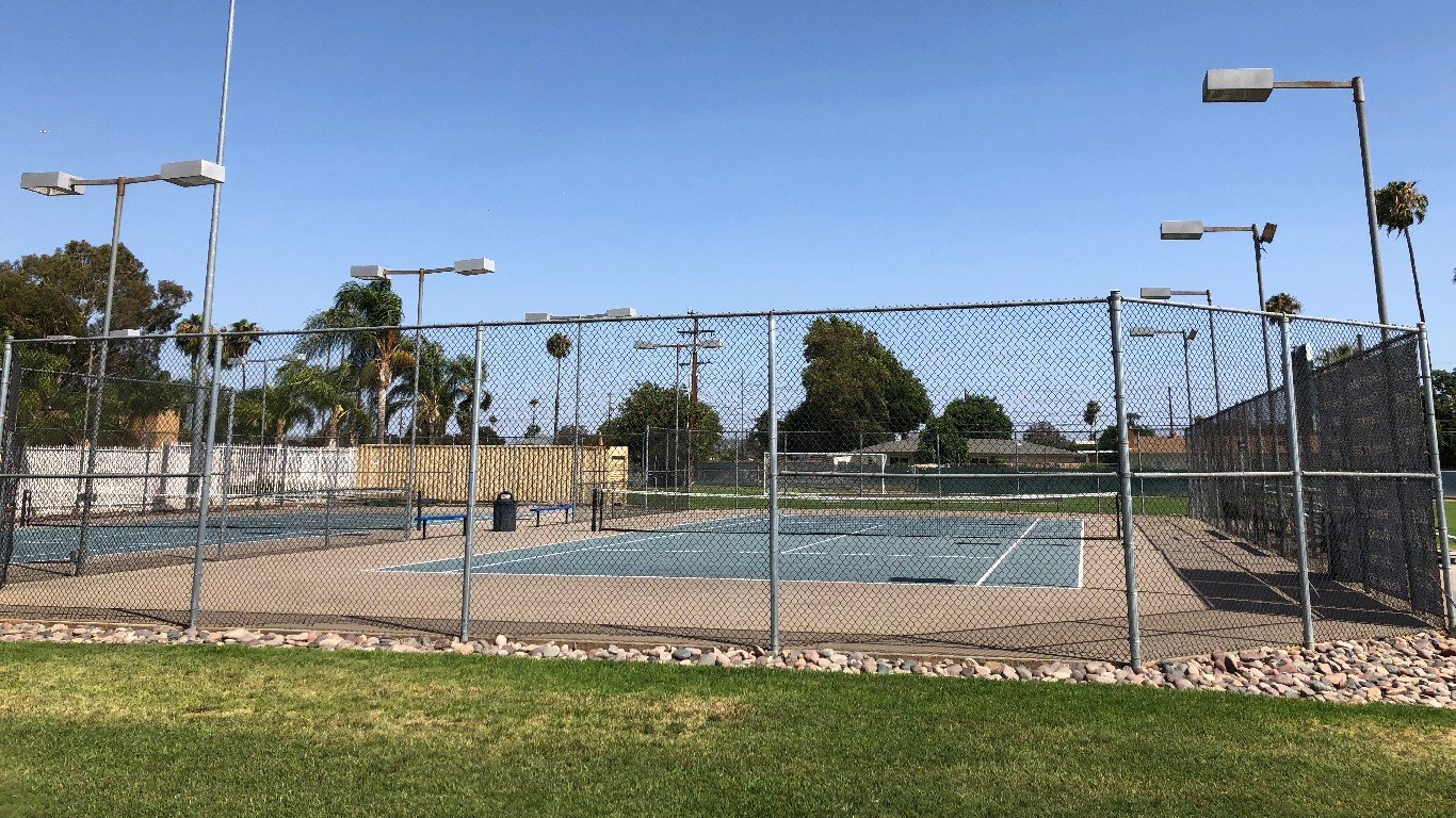California Baptist University tennis courts by Spatms