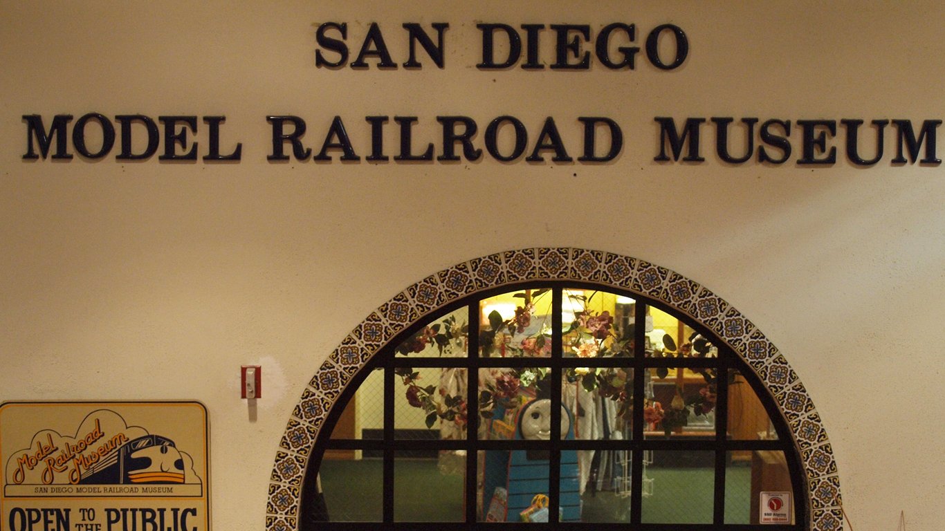 Facade of San Diego Model Railroad Museum by Captmondo