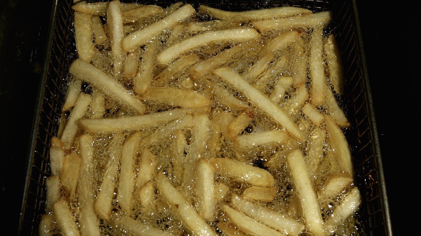 French fries cooking