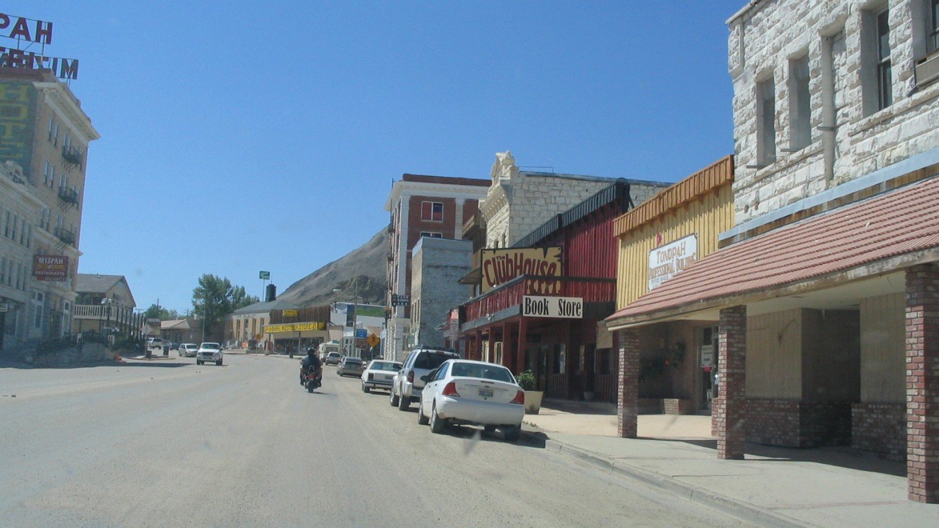Downtown, Tonopah, Nevada by Ken Luпd