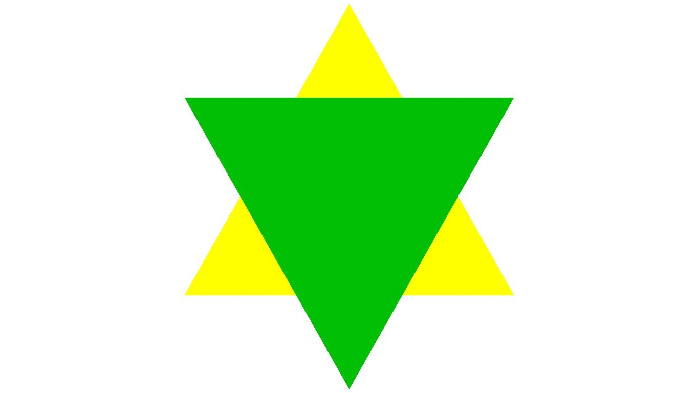 Green triangle jew by Fibonacci