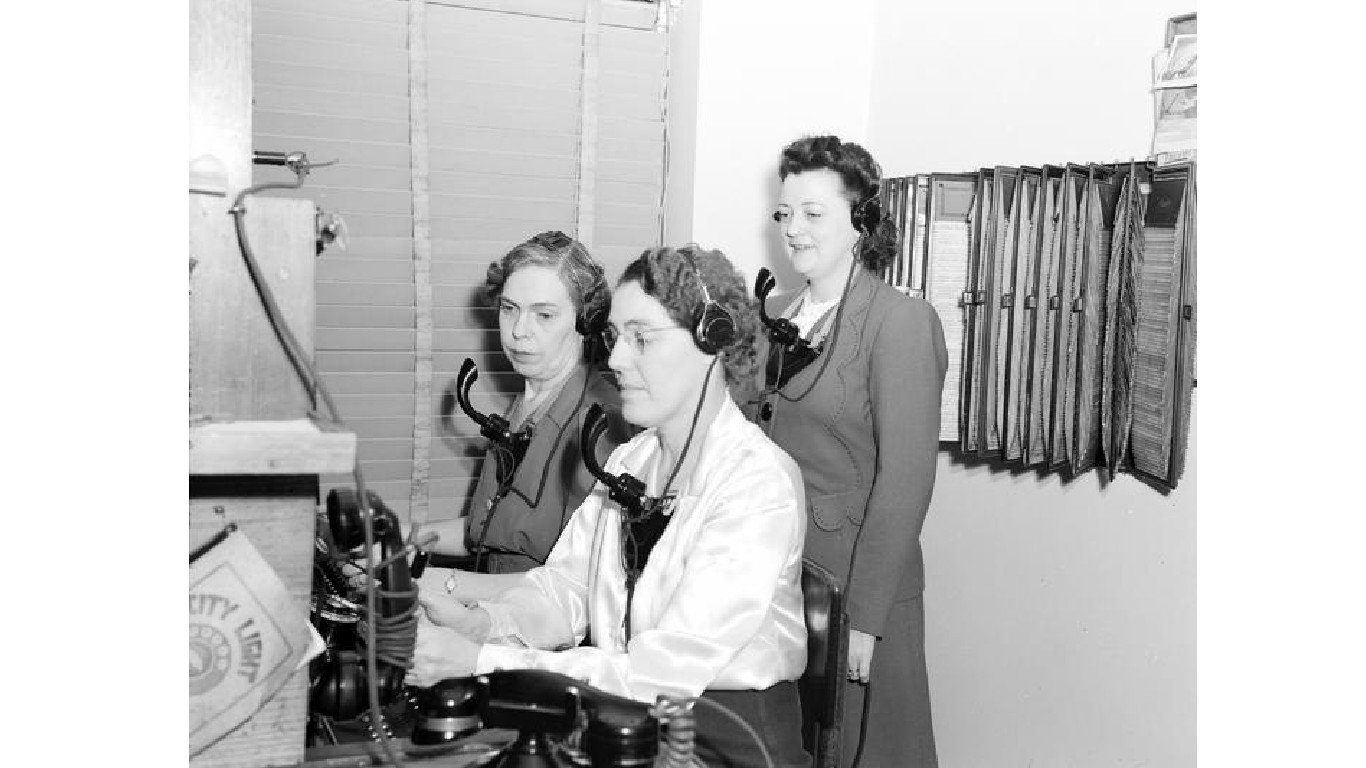 Telephone operators, 1945 by Seattle Municipal Archives