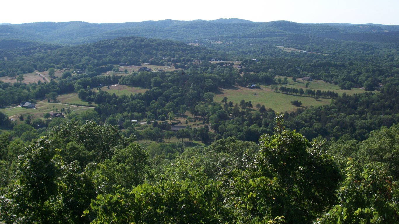 View from scenic outlook on US 62, Carroll County, Arkansas by Brandonrush