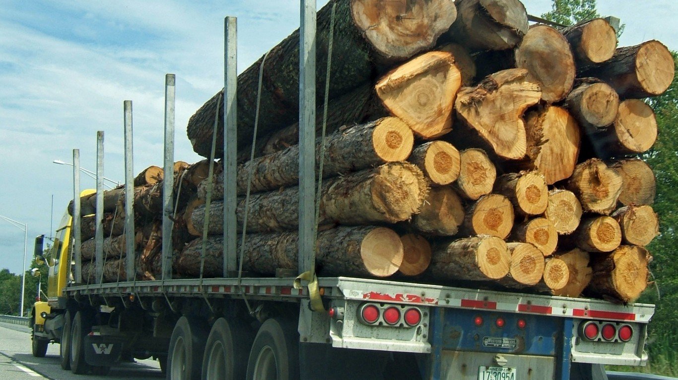 Maine Logging Truck by Tony Fischer