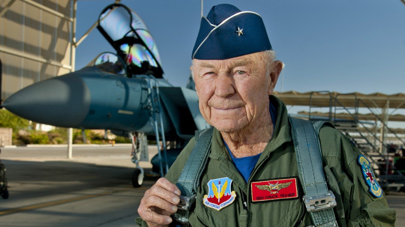 Chuck Yeager commemorates hist... by DVIDSHUB