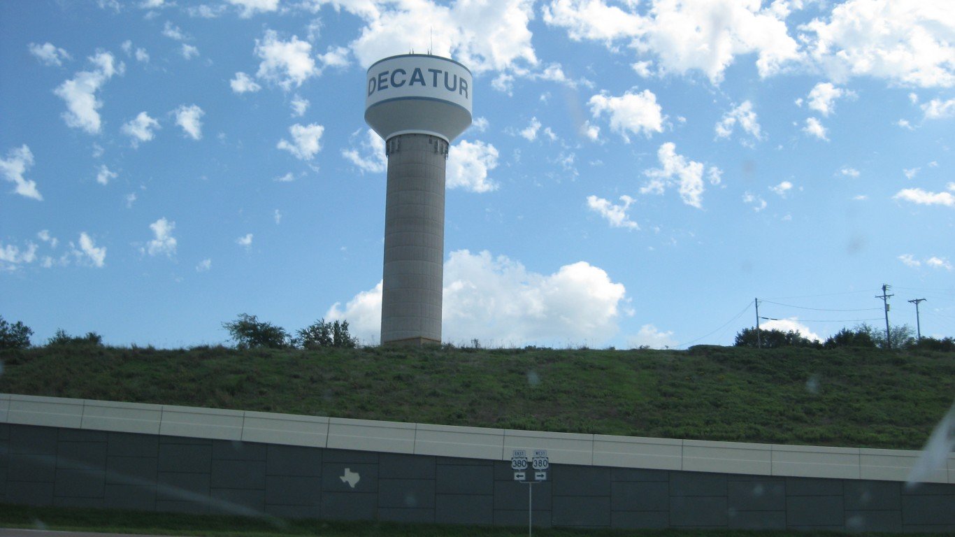 Decatur, Texas water tower by Phillip Stewart