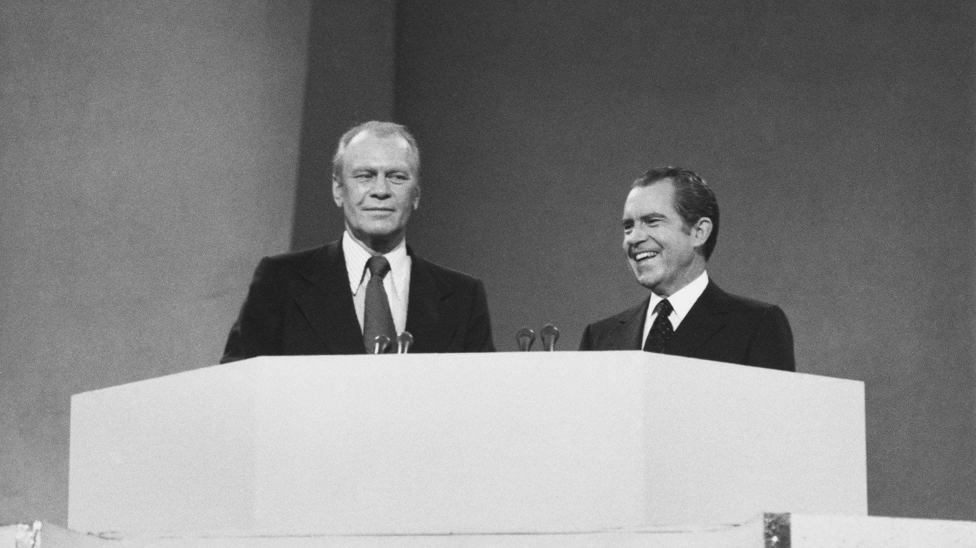 Gerald Ford and Richard Nixon