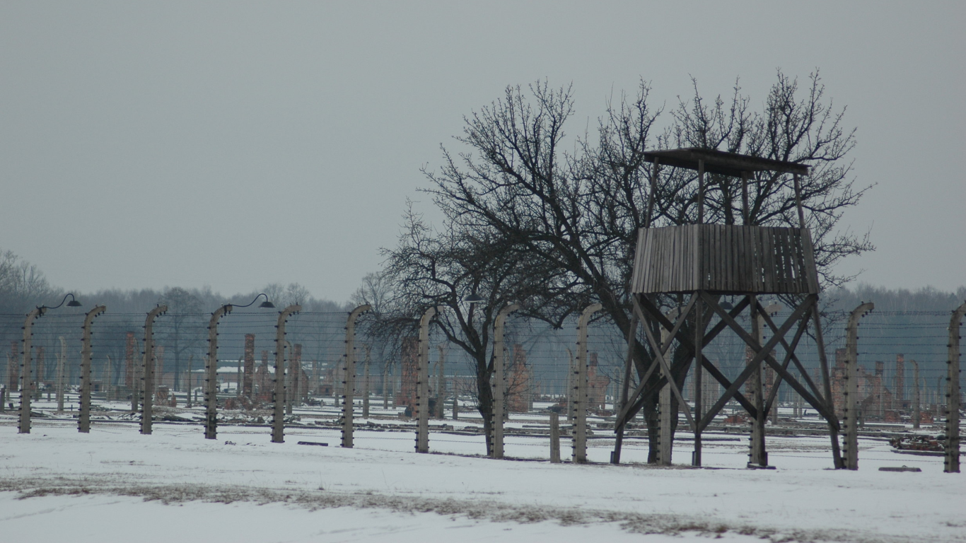 Auschwitz tower by Jochen Zimmermann