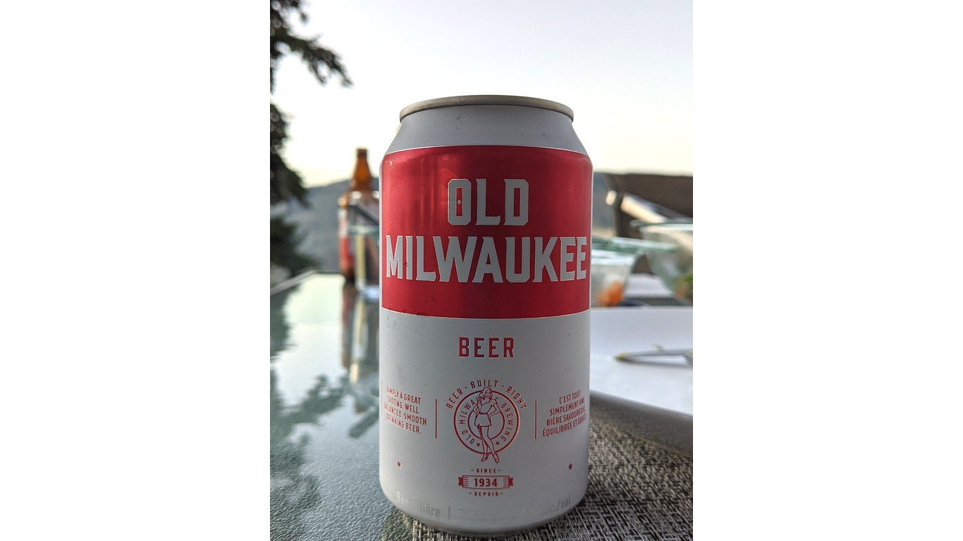 Old Milwaukee beer by Ruth Hartnup