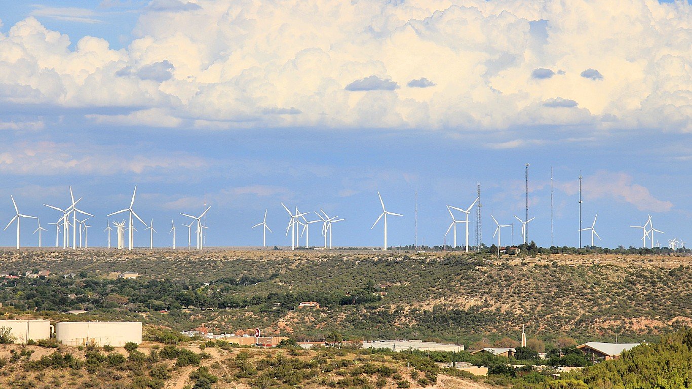 Panther creek windfarm big spring tx by Larry D. Moore
