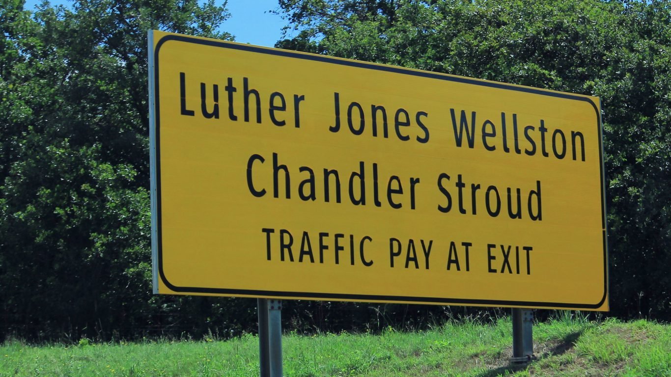I-44 East - Luther Jones Wellston Chandler Stroud Sign by formulanone