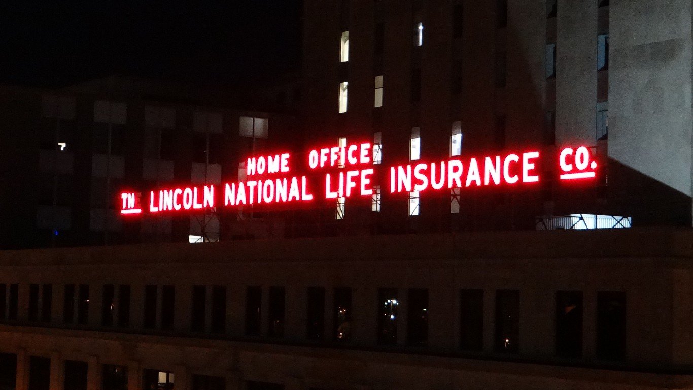 Lincoln National Corporation Sign, Fort Wayne, Indiana by Momoneymoproblemz