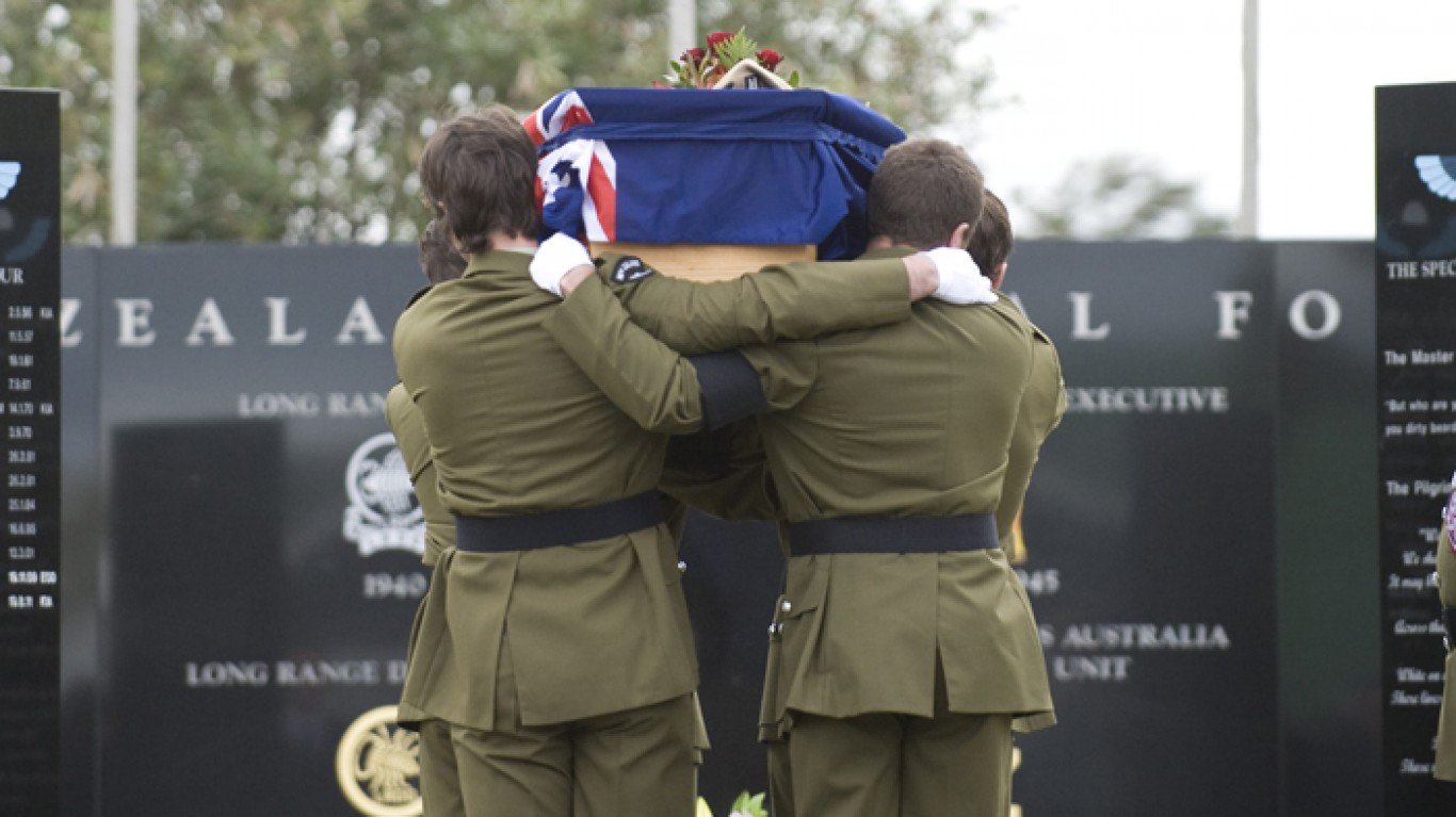 Corporal Doug Grant carried to... by New Zealand Defence Force from Wellington, New Zealand