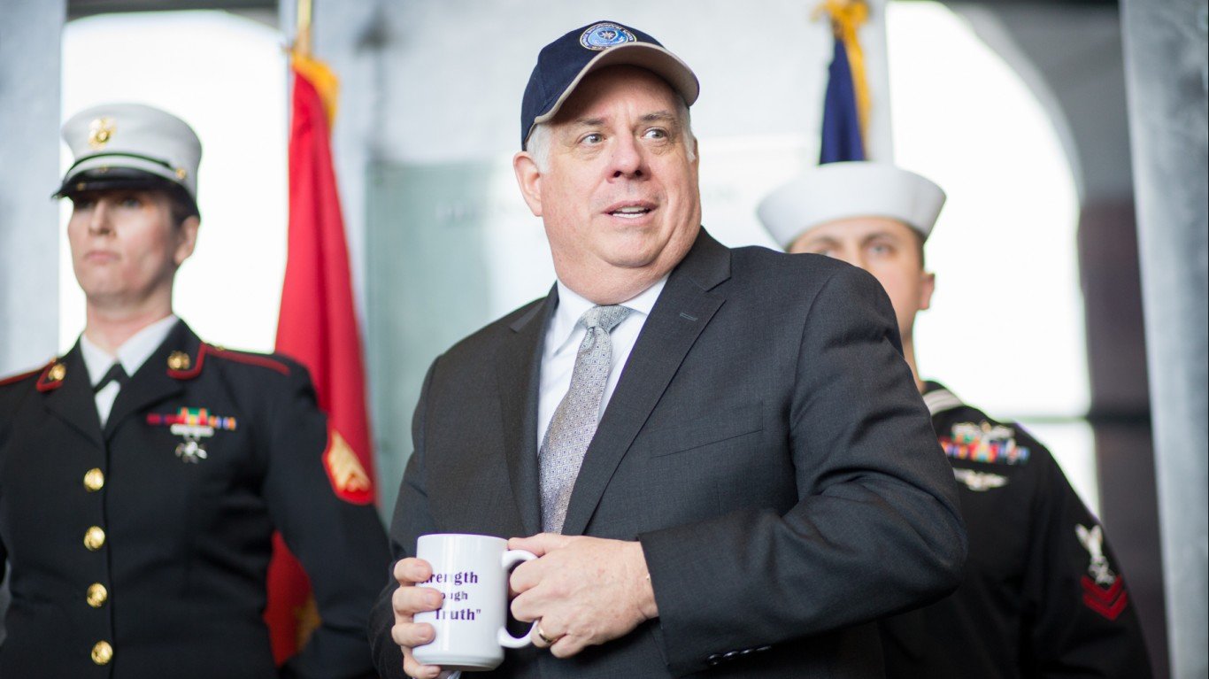 Maryland Governor Larry Hogan ... by Fort George G. Meade Public Affairs Office