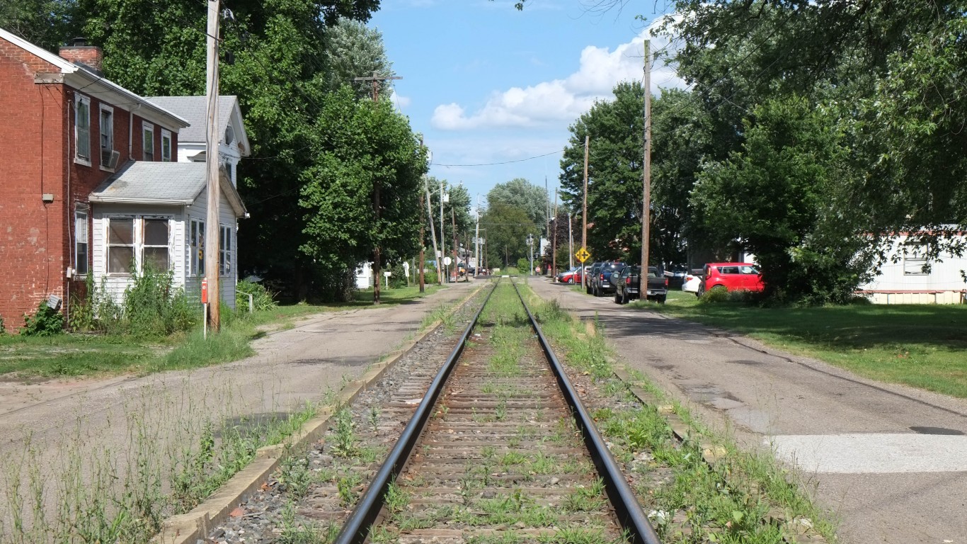 Rail Line in Williamstown, WV by Paul Sableman