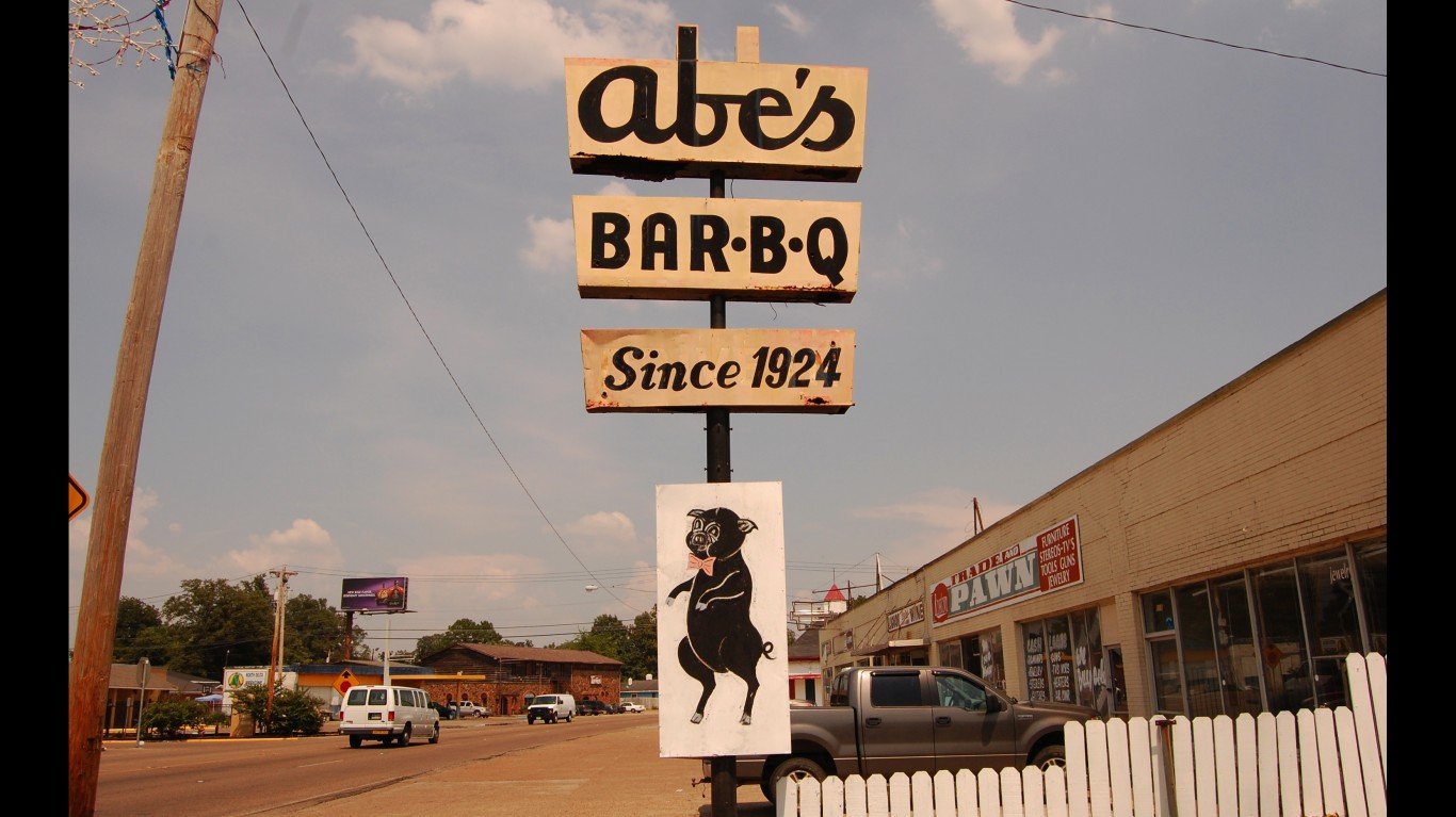 Abe's BBQ sign by Southern Foodways Alliance
