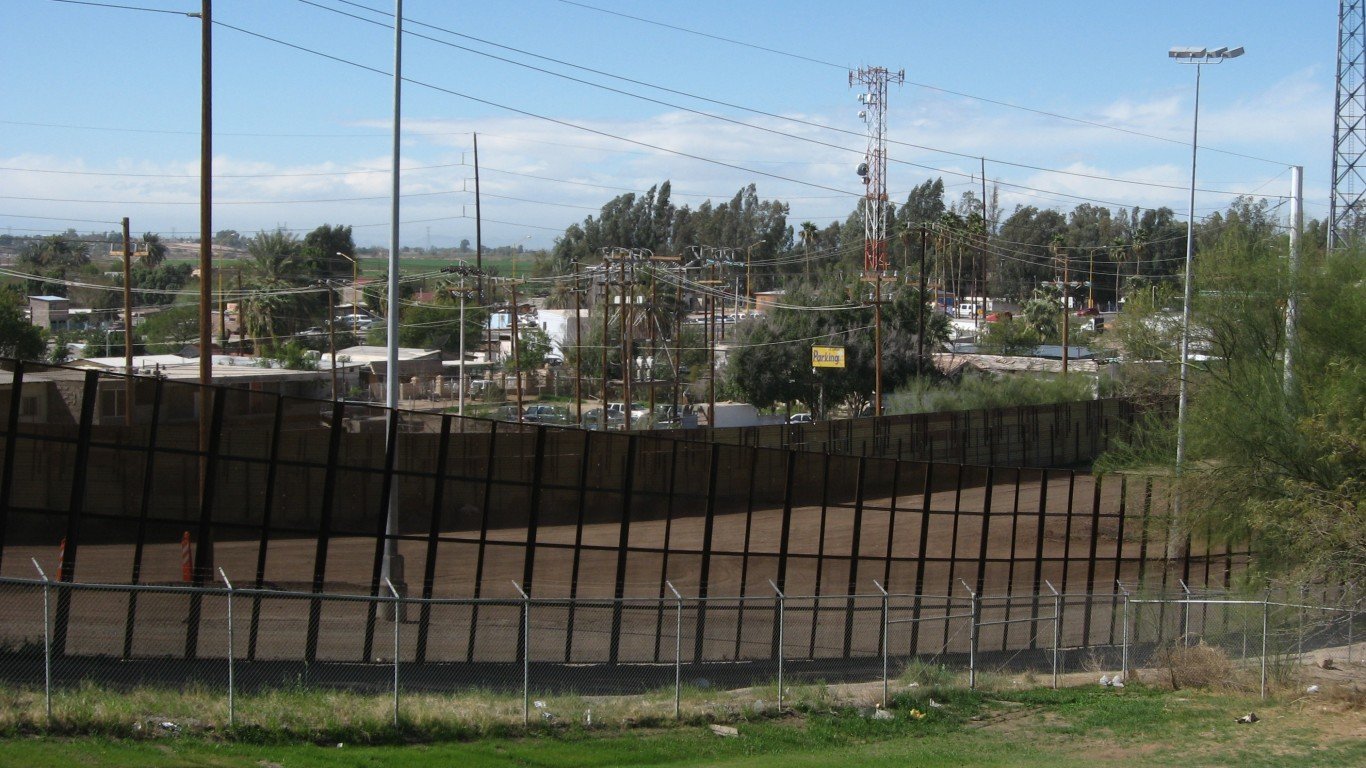 Mexico-U.S. Border Between San... by Ken Lund