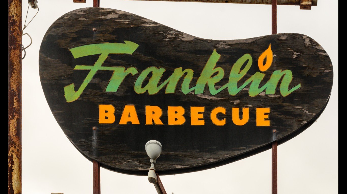 Franklin Barbecue sign by Dale Cruse