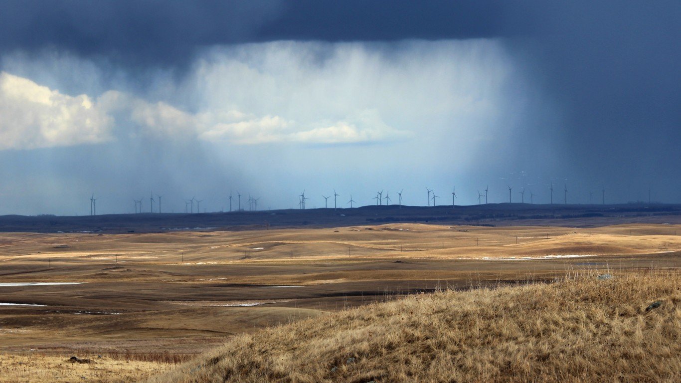Wind Turbines during a Rainsto... by USFWS Mountain-Prairie