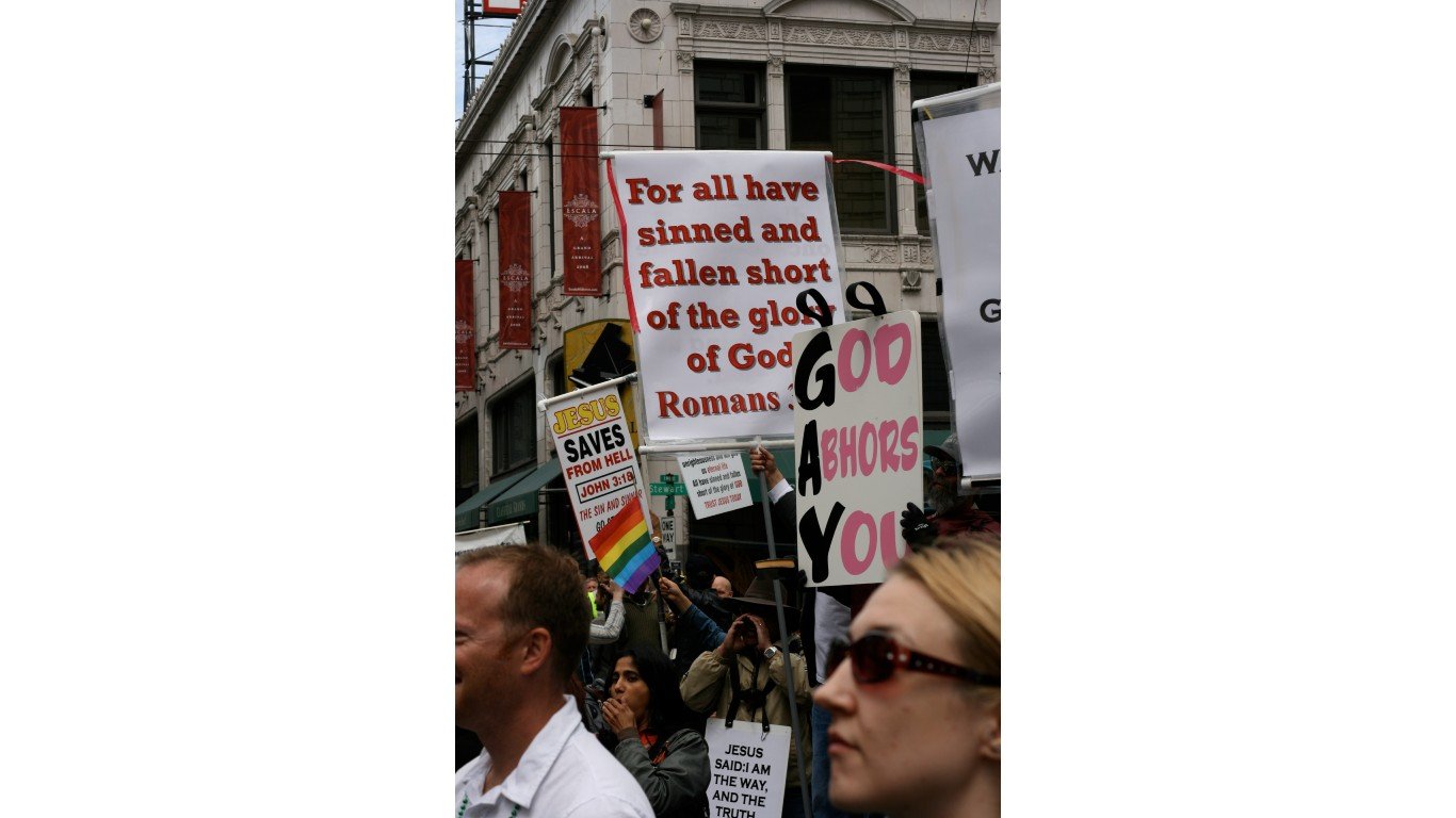 Seattle gay parade-protesters by Bryan Gosline