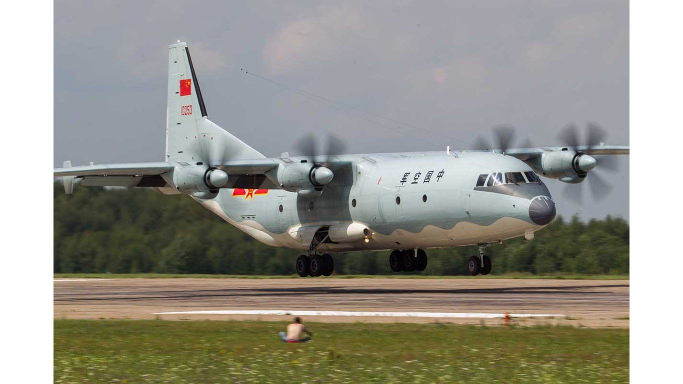 Shaanxi Y-9 - Aviadarts2018 by Ministry of Defence of the Russian Federation