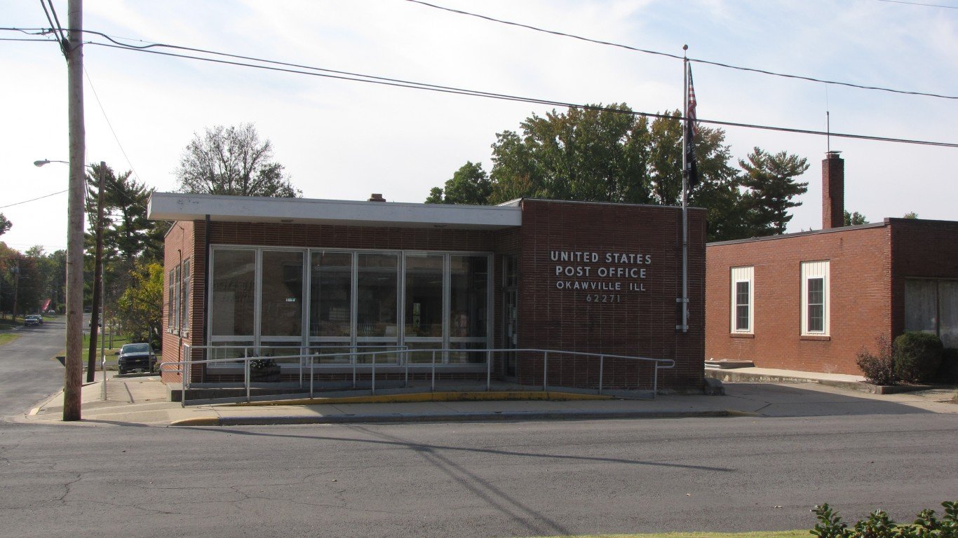 Okawville Post Office by Gerry Dincher