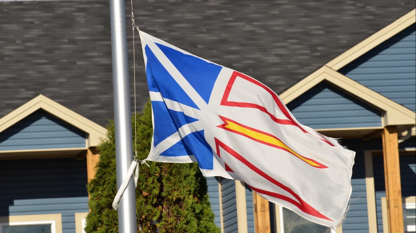 Provincial Newfoundland Flag by Bay Roberts